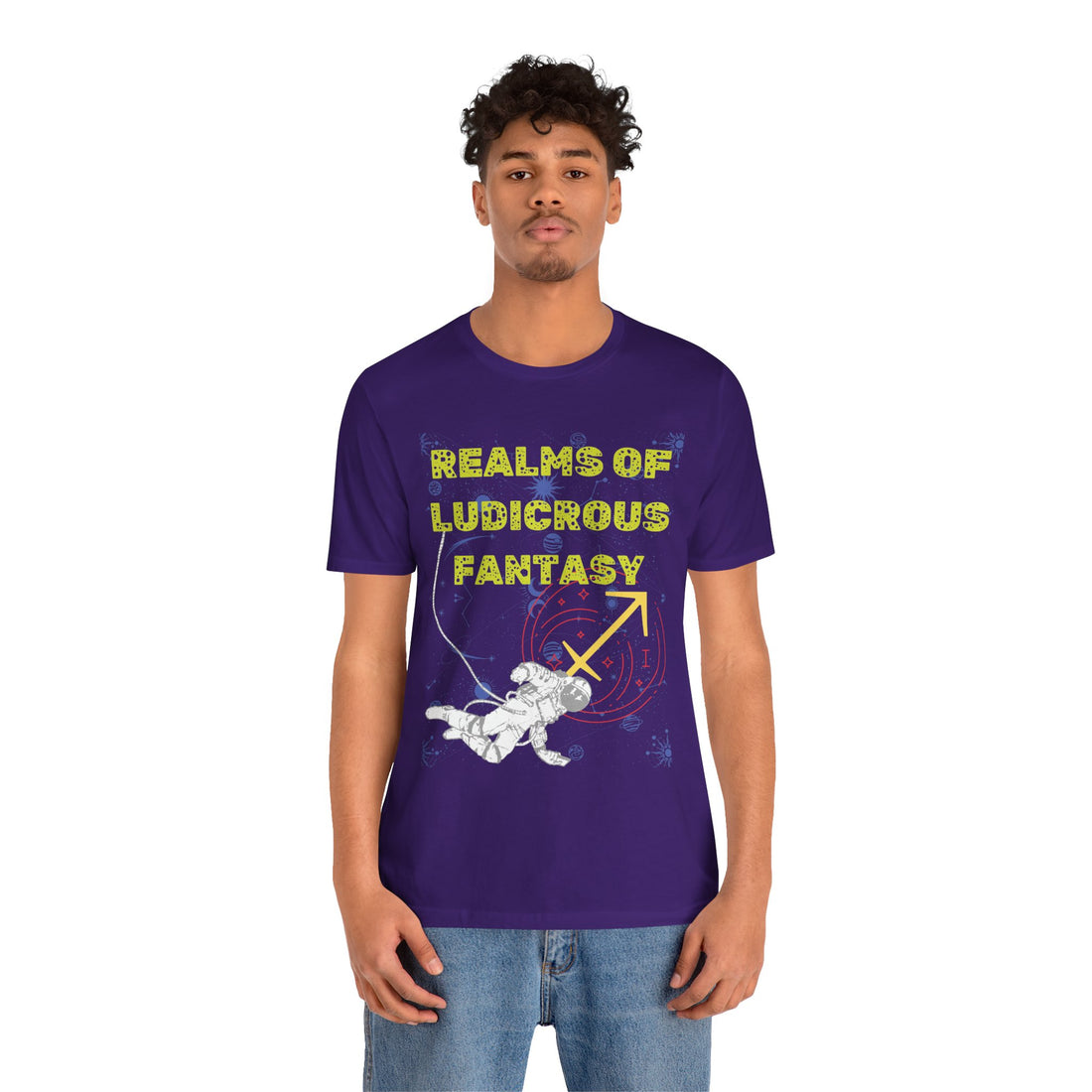 Fantasy Realm Typography Unisex Jersey Tee