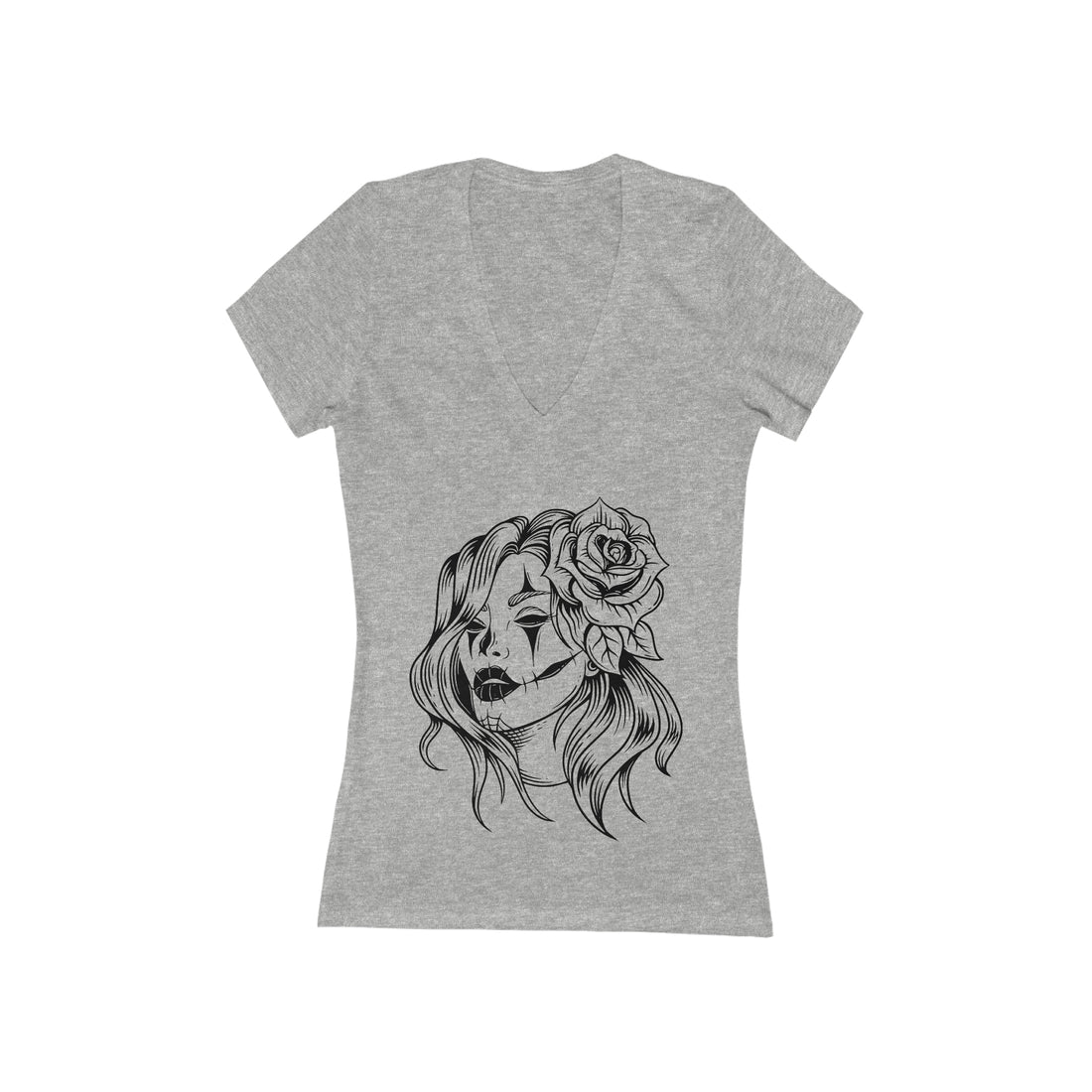 Women's Jersey Goth Girl V-Neck Tee