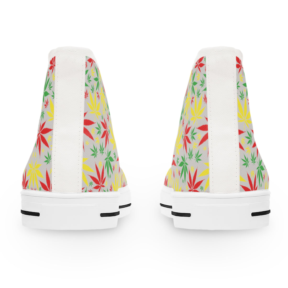 Slate Tropical Rasta Toned Women's High Top Sneakers