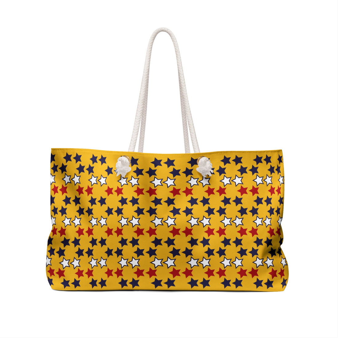 Yellow Starry Weekender Tote Bag