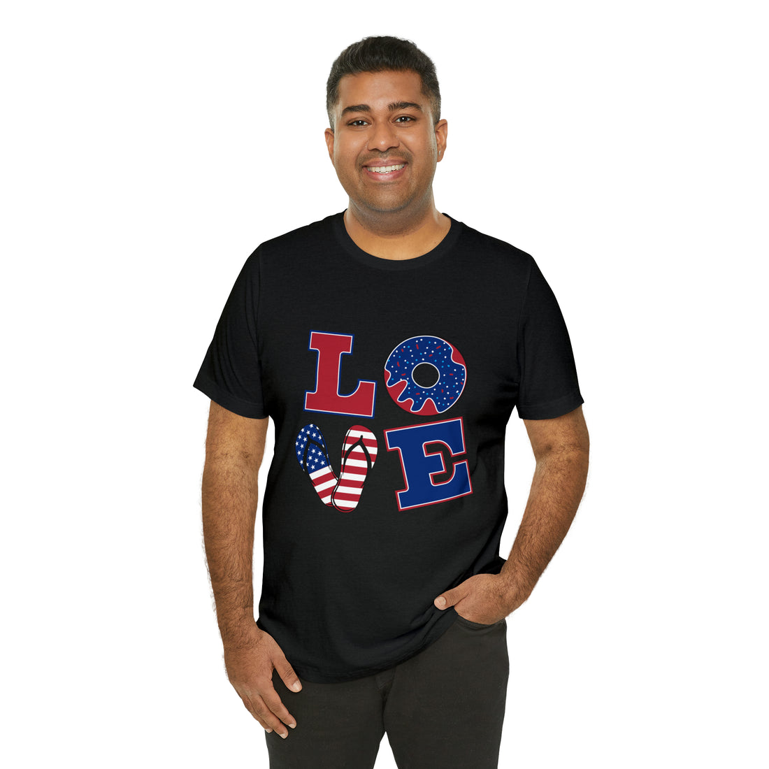 Unisex Jersey American Love Tee