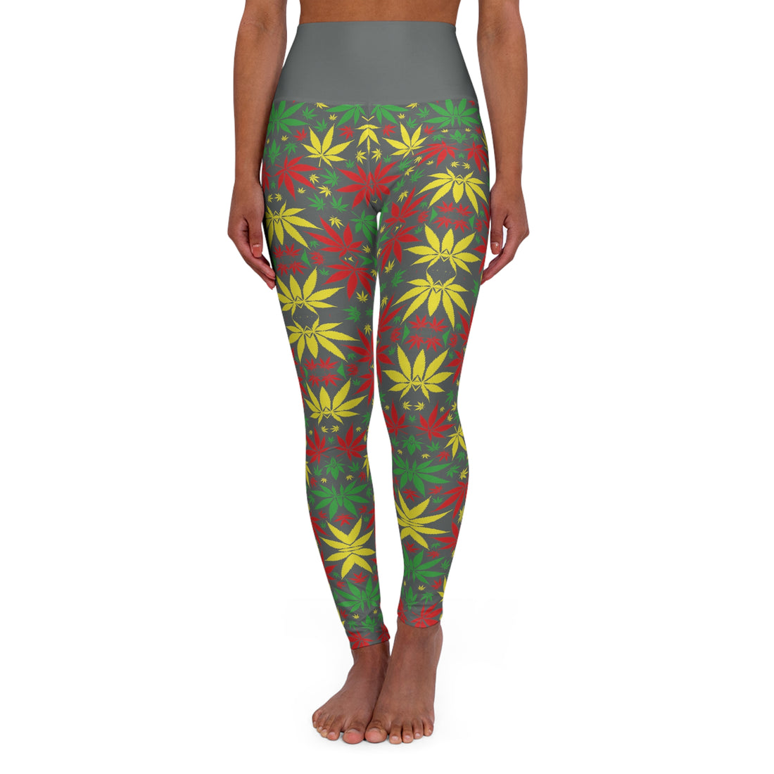 Ash Tropical Rasta Toned Yoga Leggings