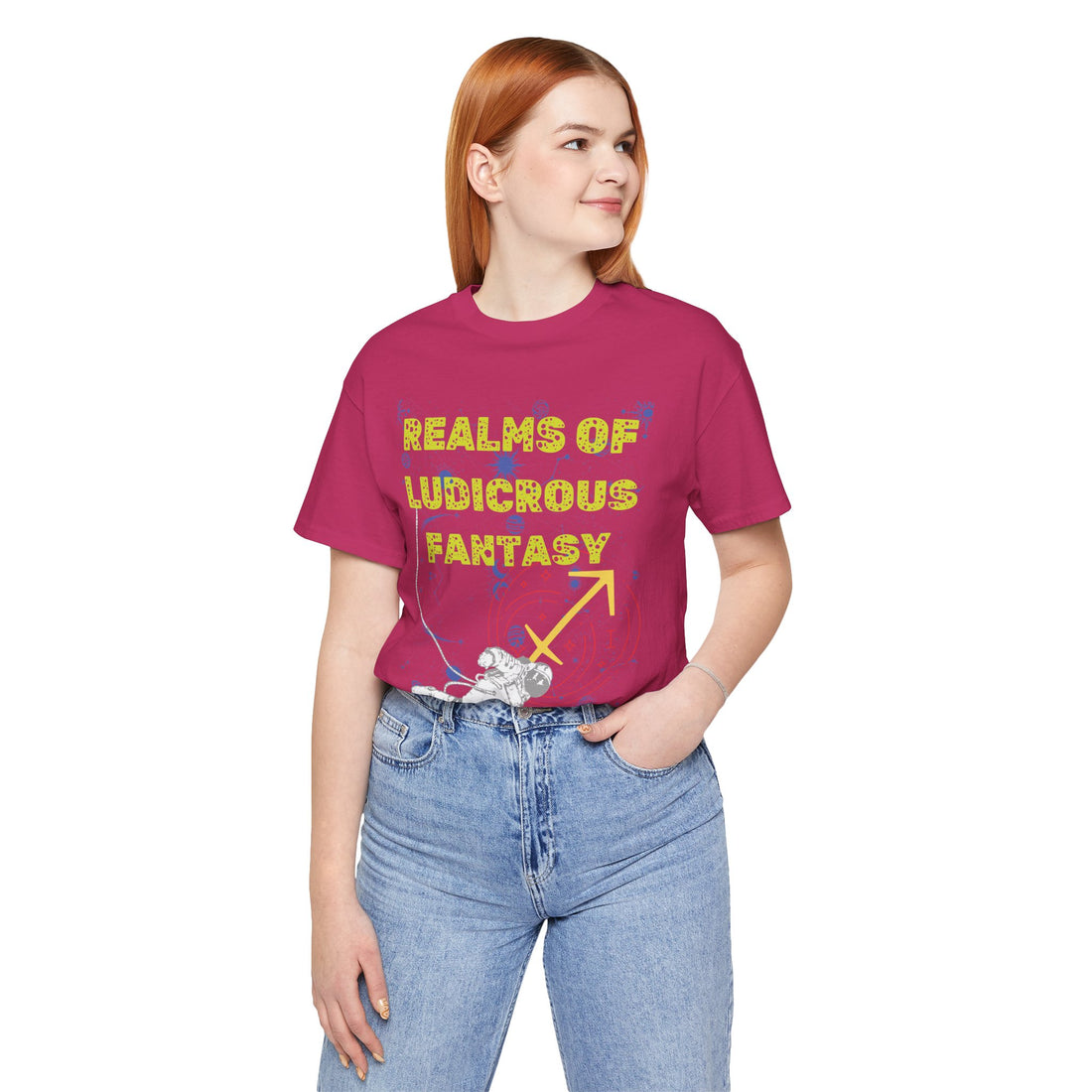 Fantasy Realm Typography Unisex Jersey Tee
