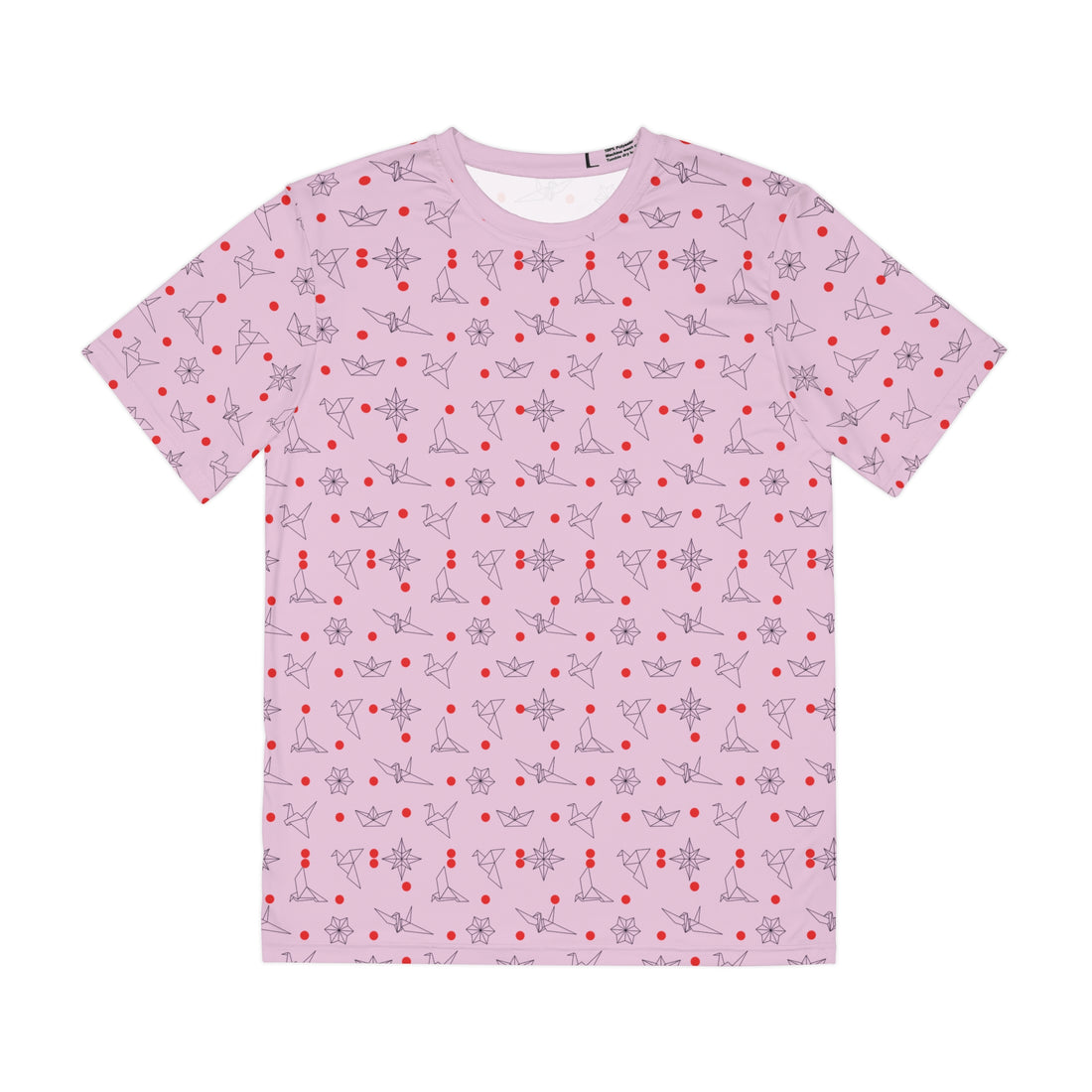 Lilac Origami Men's Polyester Tee (AOP)