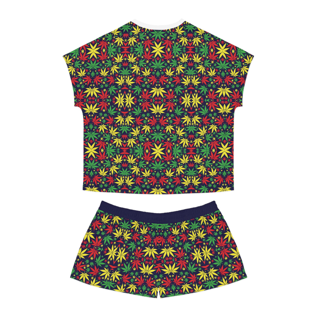 Ink Tropical Rasta Toned Short Pajama Set (AOP)