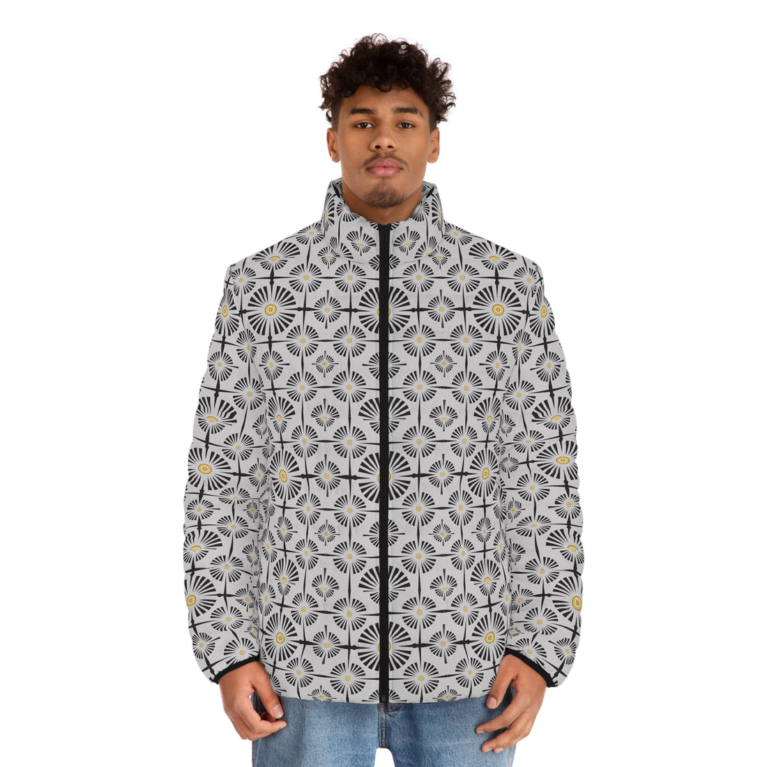 Slate Wheels & Spokes Men's Puffer Jacket