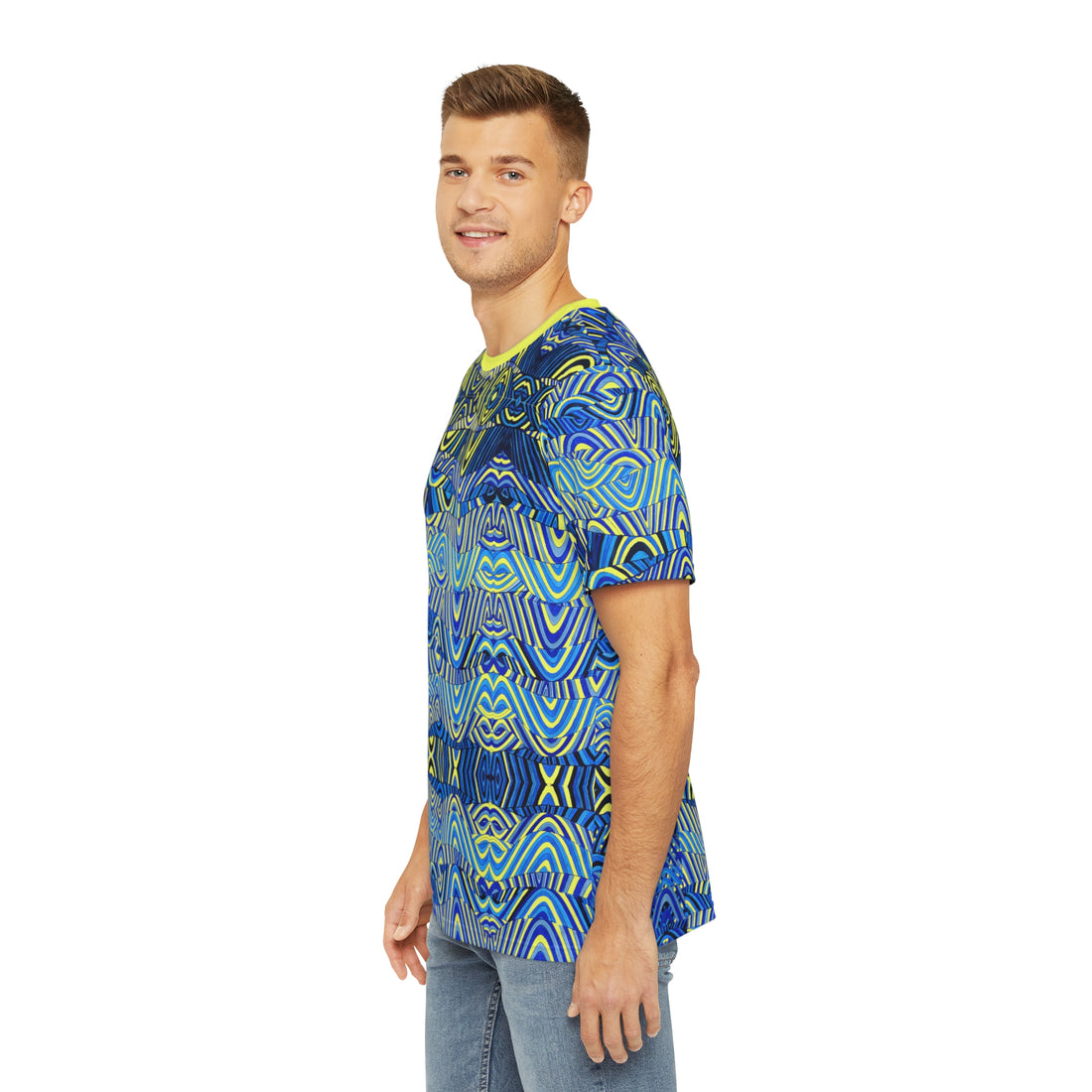 Canary Sonic Men's Polyester Tee (AOP)
