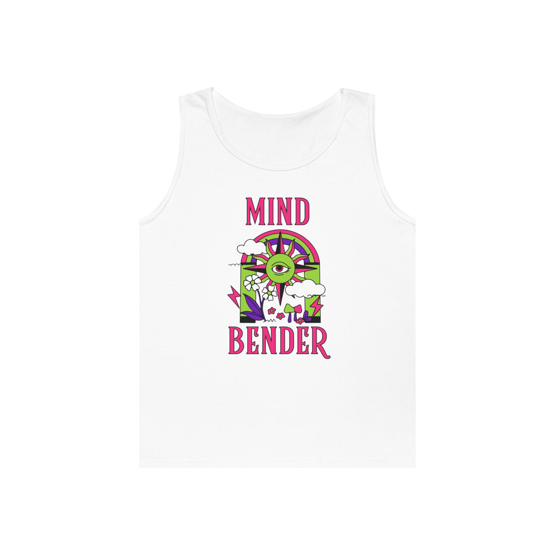 Mind Bender Psychedelic Print Unisex Tank Top