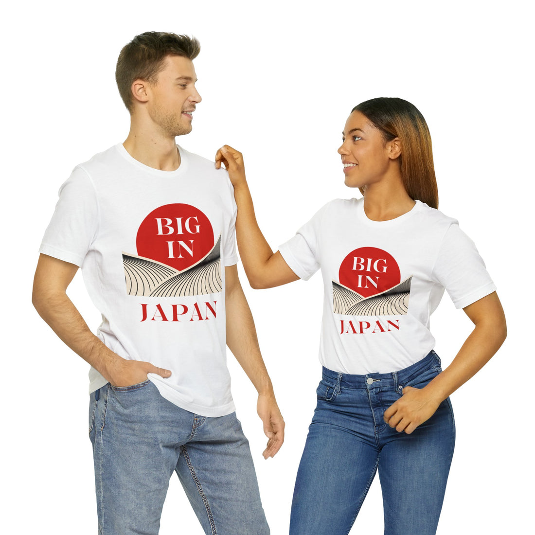 Unisex Big In Japan Typography Jersey Tee