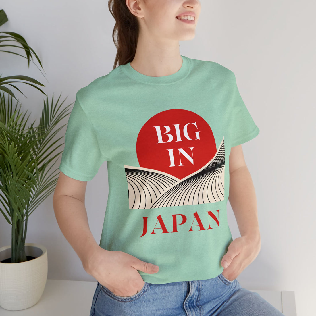 Unisex Big In Japan Typography Jersey Tee