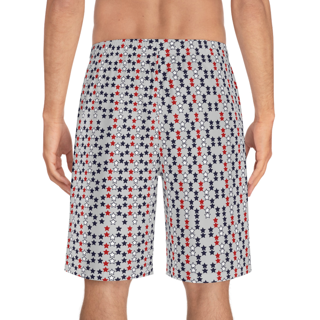 slate star print board shorts for men