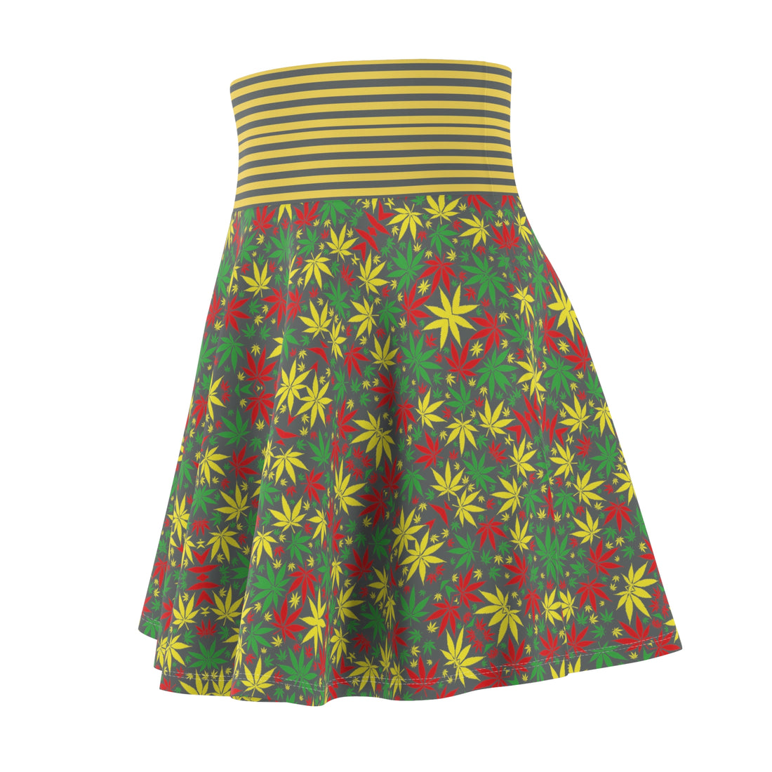 Ash Tropical Rasta Toned Skater Skirt