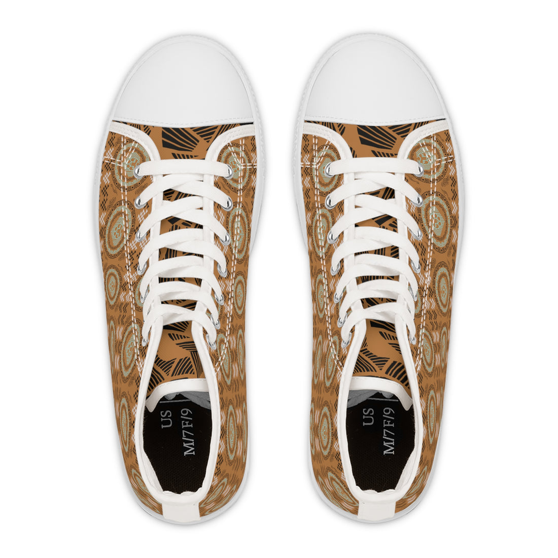 Tussock Geo Lion Head Women's High Top Sneakers