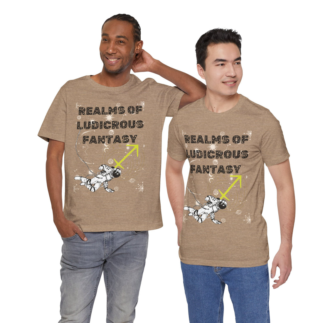 Fantasy Realm Typography Unisex Jersey Tee