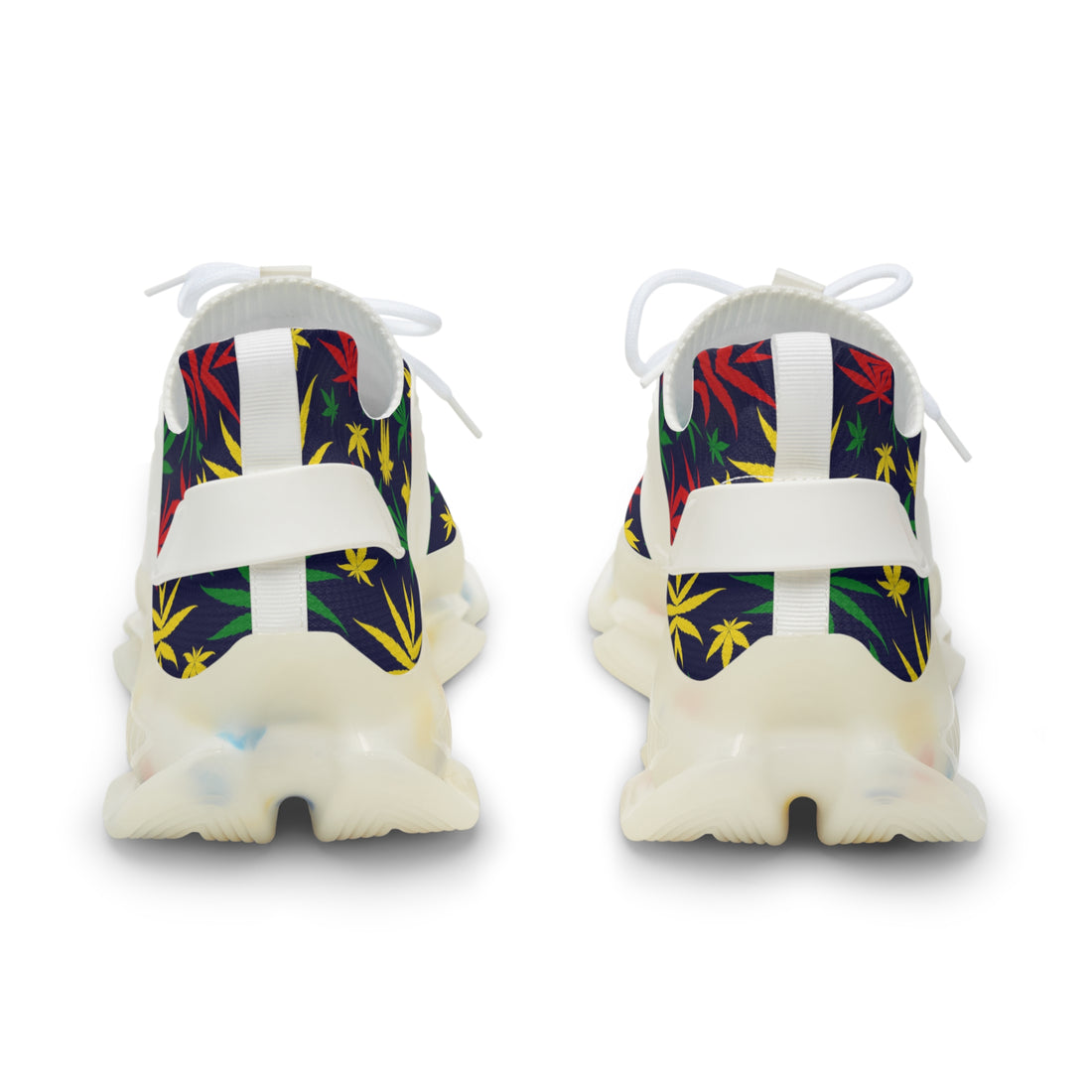 Ink Tropical Rasta Toned Men's Mesh Knit Sneakers