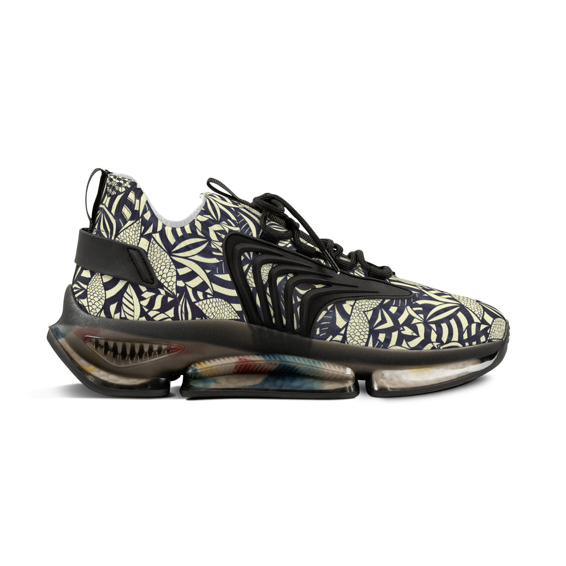 Cream Tropical Minimalist OTT Men's Mesh Knit Sneakers