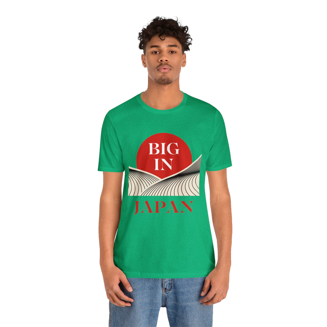 Unisex Big In Japan Typography Jersey Tee