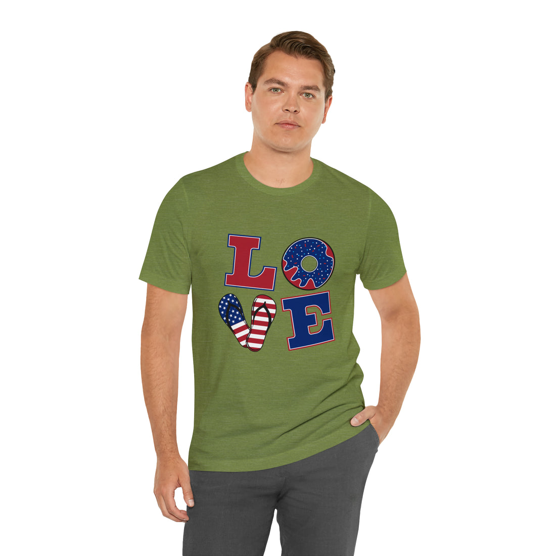 Unisex Jersey American Love Tee