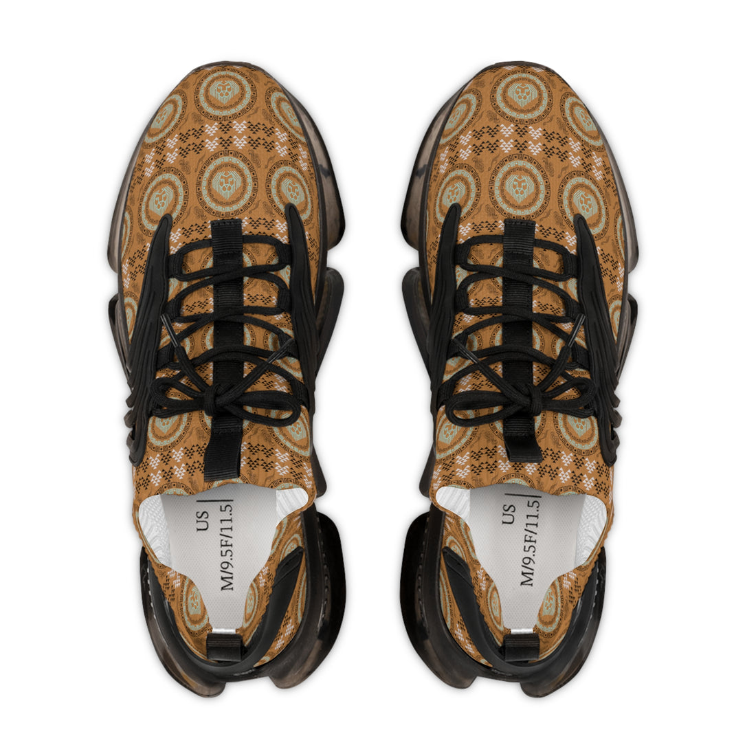 Tussock Geo Lion Head Men's Mesh Knit Sneakers