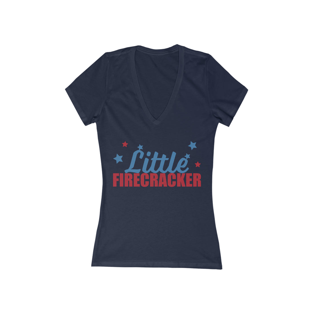Women's Jersey Fire Cracker V-Neck Tee