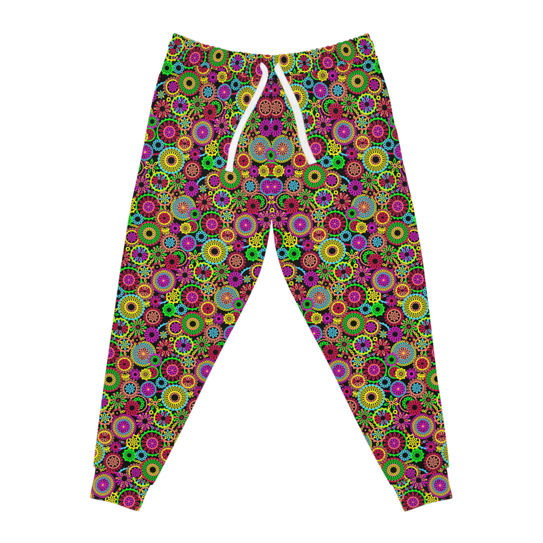 Black 70's Vibe Unisex AOP Joggers