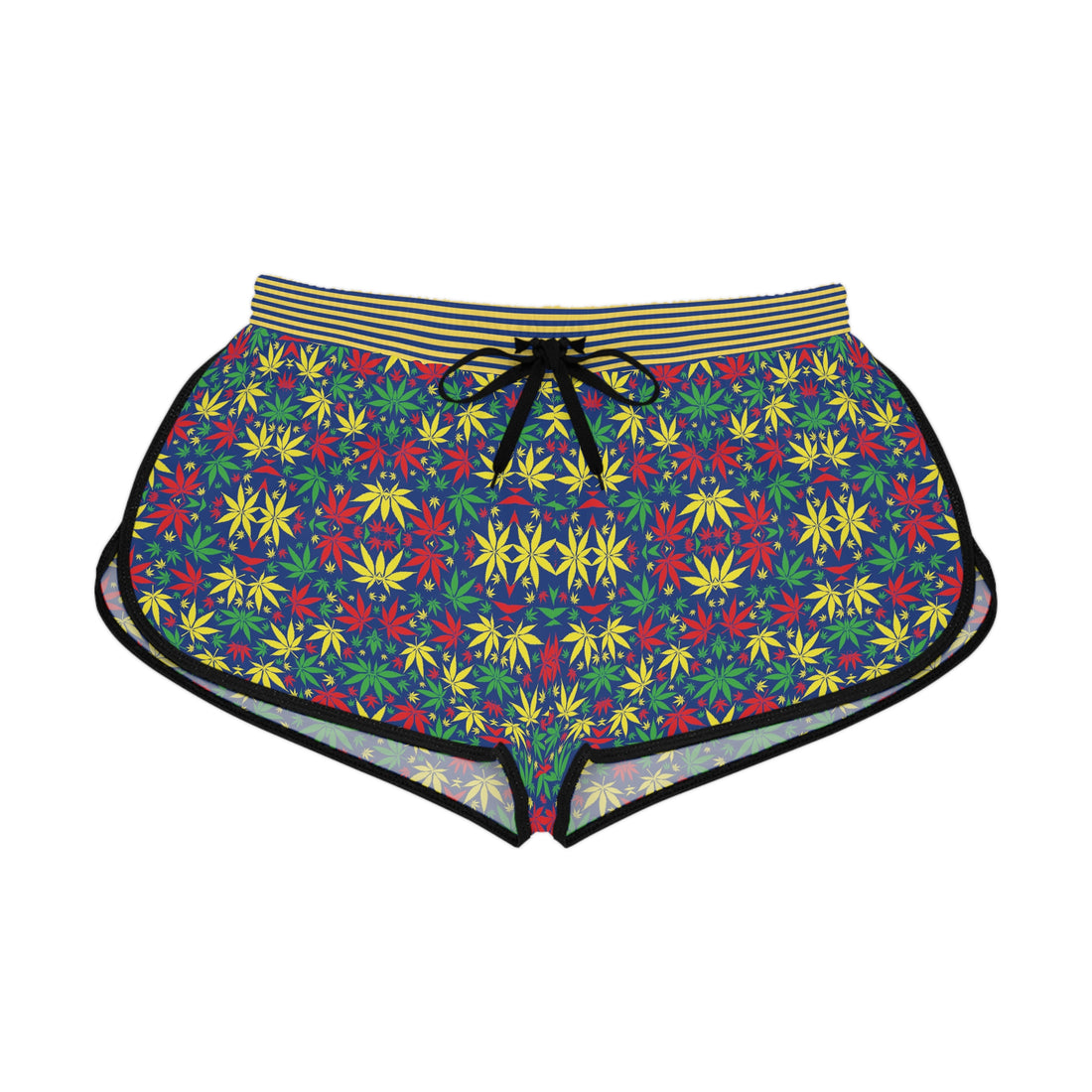 Blue Tropical Rasta Toned Relaxed Gym Shorts