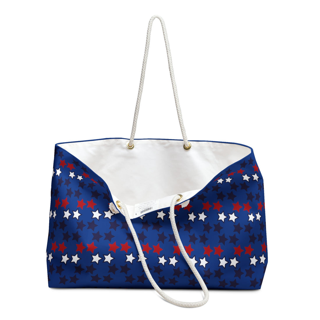 Royal Blue Starry Weekender Tote Bag