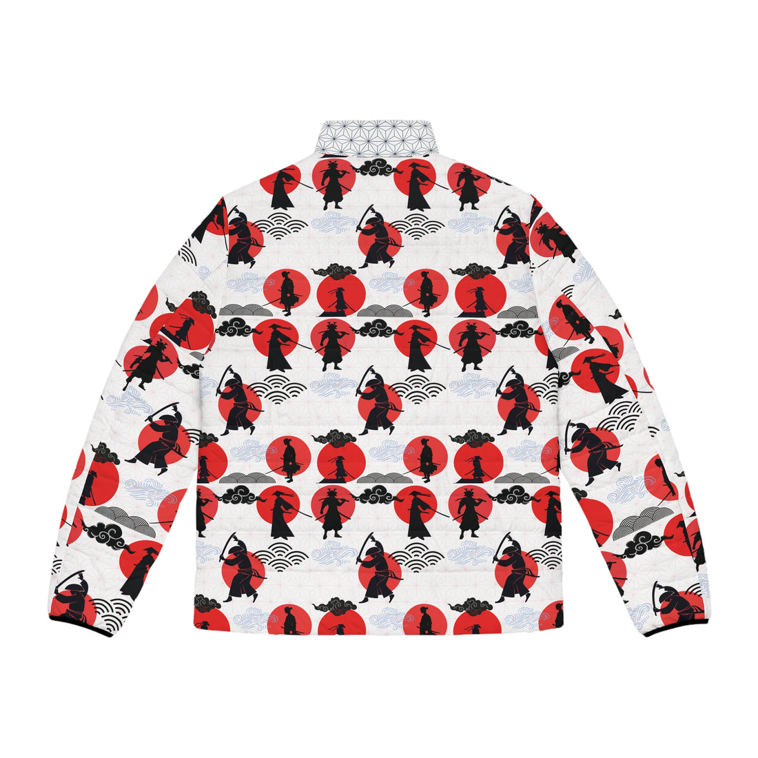 White Samurai Men's Puffer Jacket