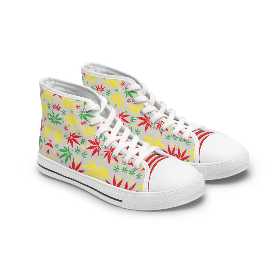 Slate Tropical Rasta Toned Women's High Top Sneakers