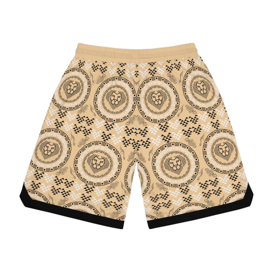Tuscan Lion Head Basketball Rib Shorts (AOP)