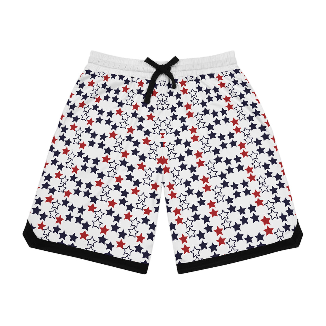 White Stardom Basketball Rib Shorts (AOP)
