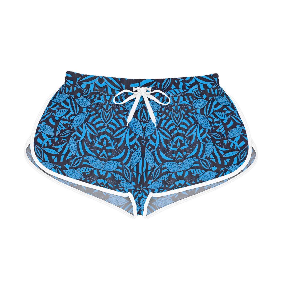 Aqua Tropical Minimalist Relaxed Shorts