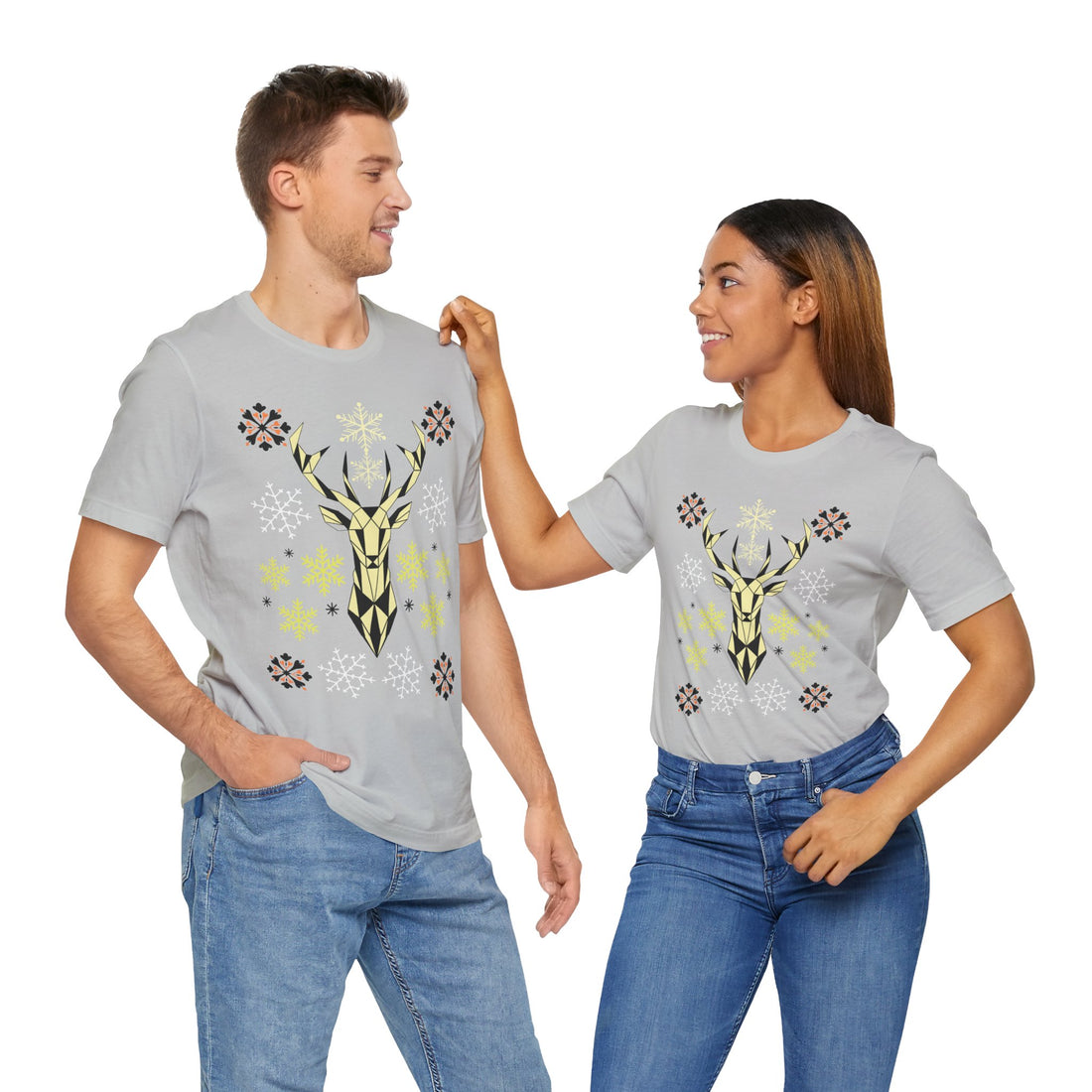 Stag Print Unisex Jersey Tee