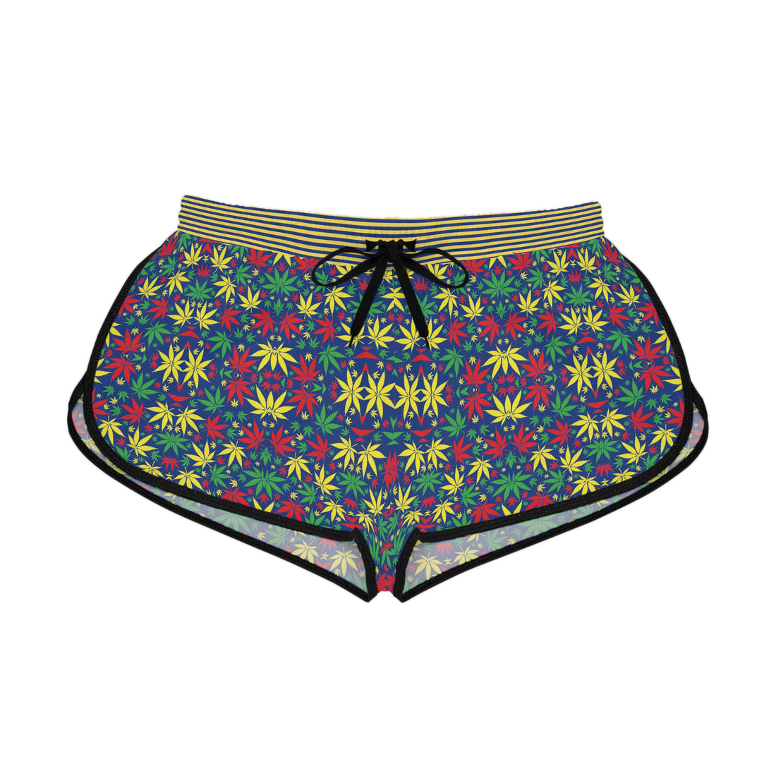 Blue Tropical Rasta Toned Relaxed Gym Shorts