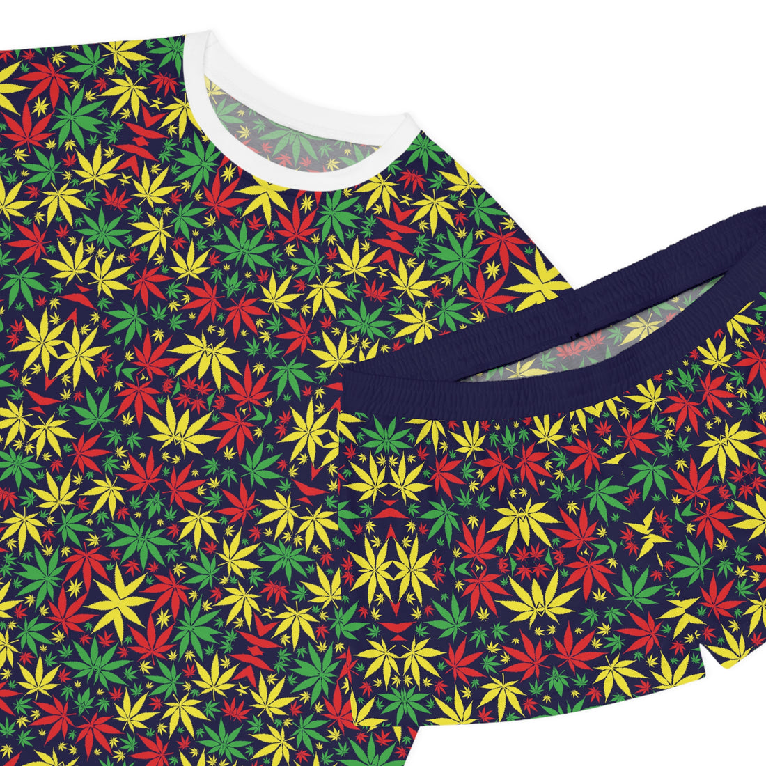 Ink Tropical Rasta Toned Short Pajama Set (AOP)