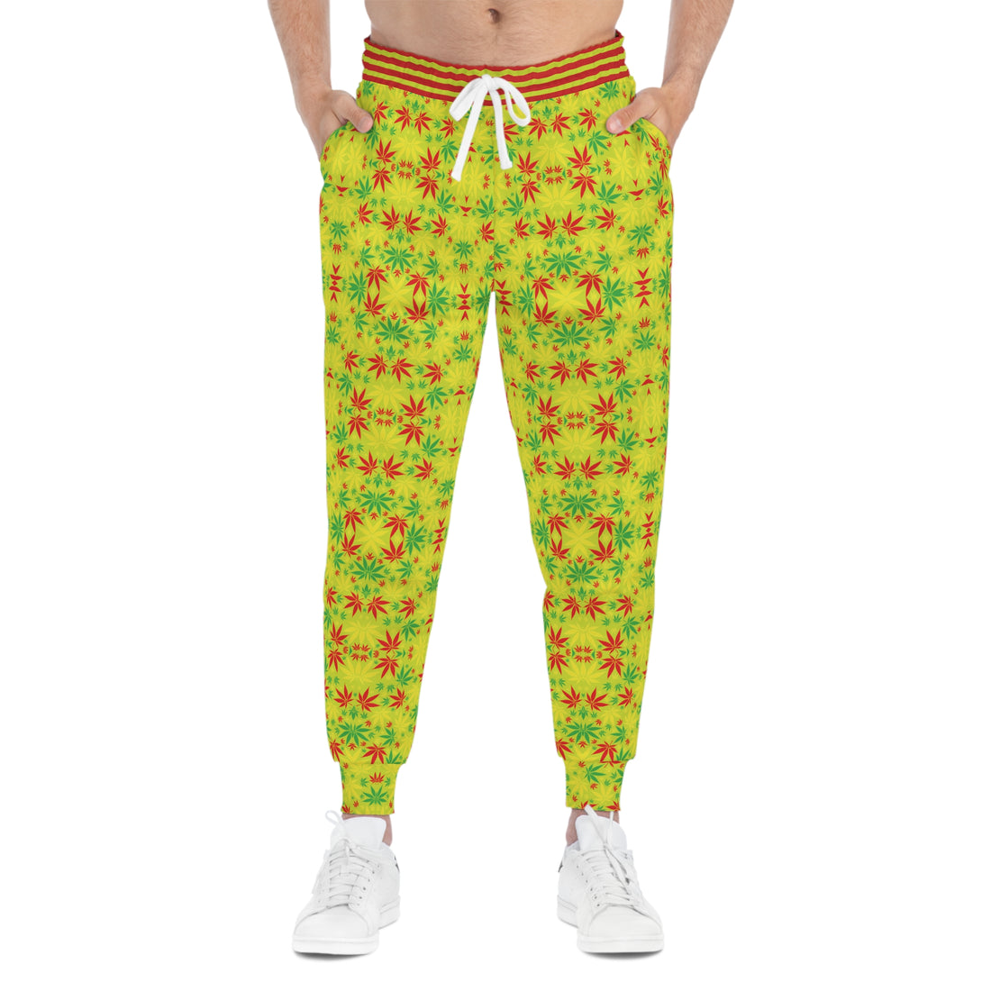 Lime Tropical Rasta toned Unisex Joggers