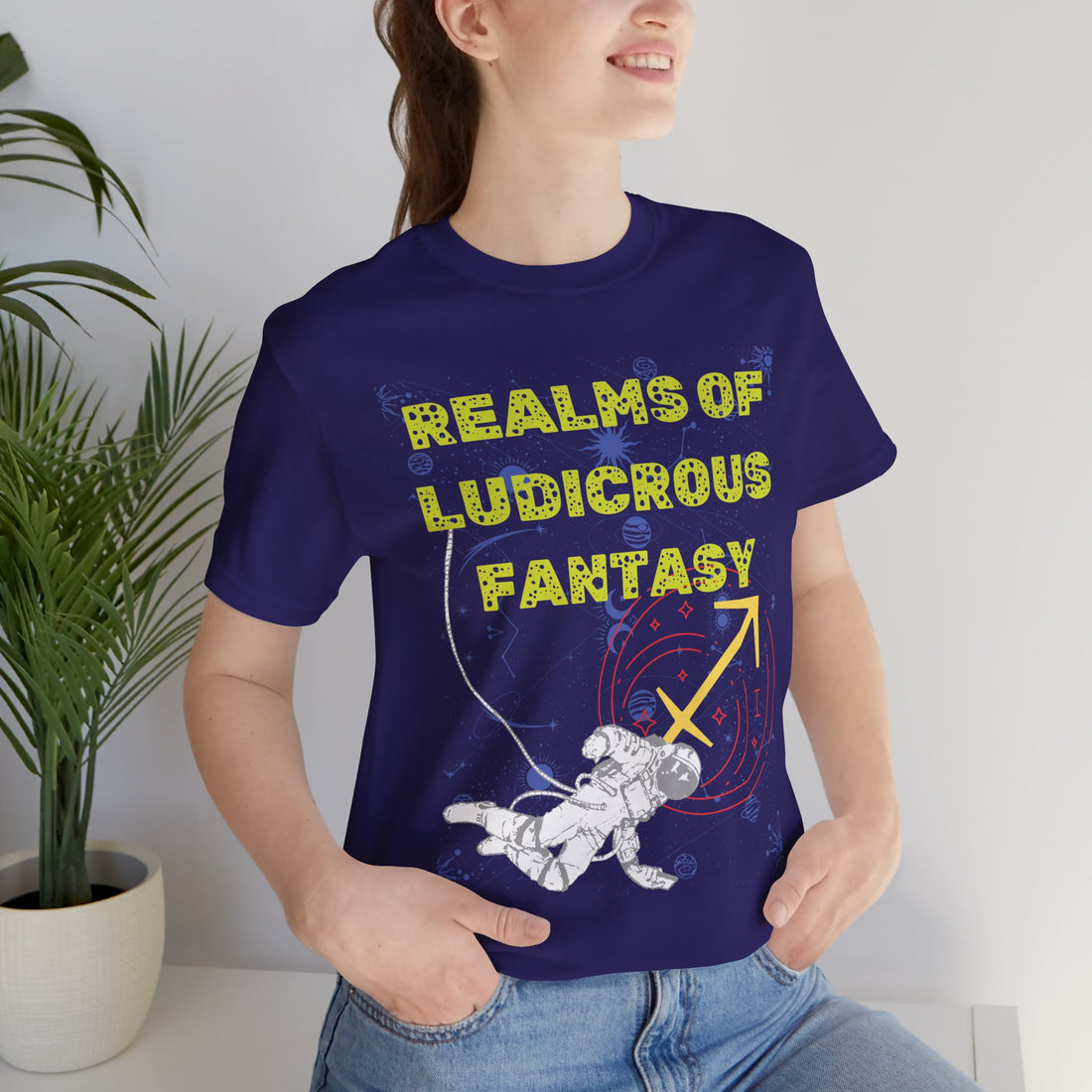 Fantasy Realm Typography Unisex Jersey Tee