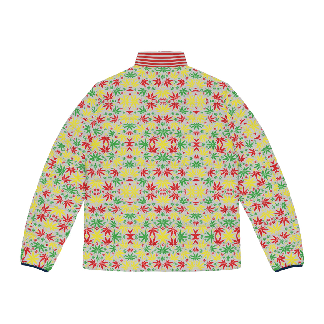 Slate Tropical Rasta Toned Men's Puffer Jacket