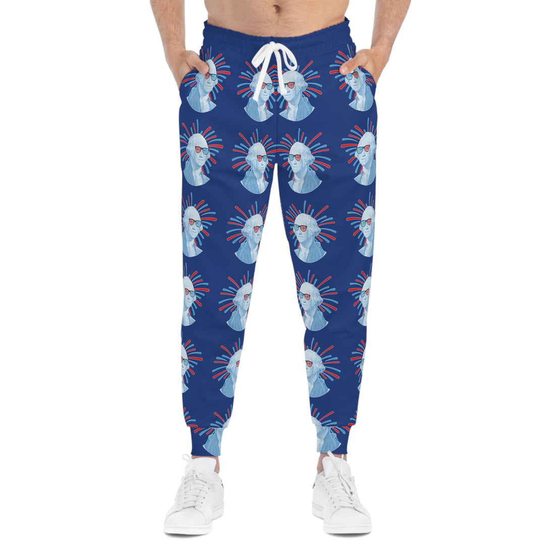 Blue Unisex Washington AOP Joggers