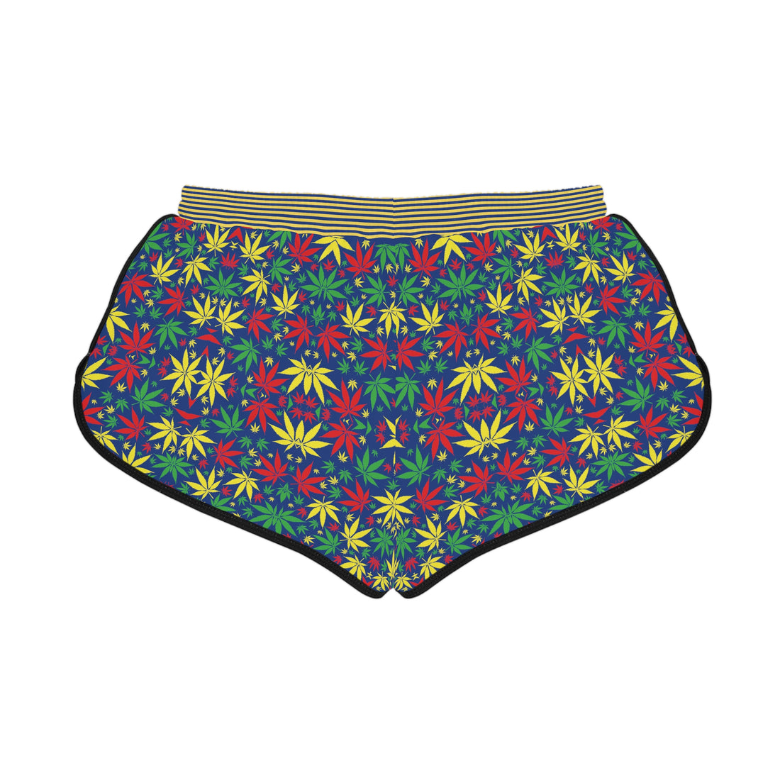 Blue Tropical Rasta Toned Relaxed Gym Shorts