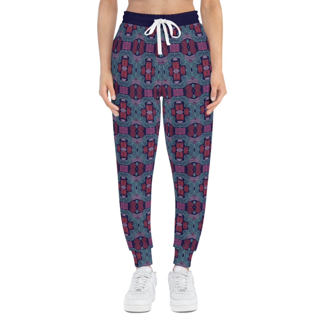 Ink Geometric Print Unisex Joggers