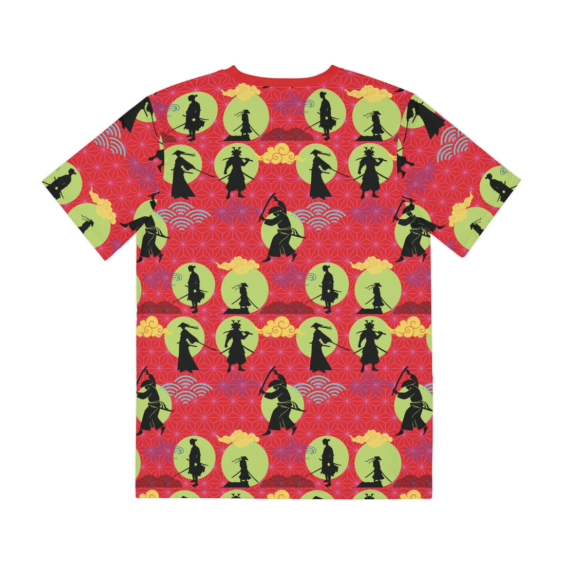 Red Samurai Men's Polyester Tee (AOP)