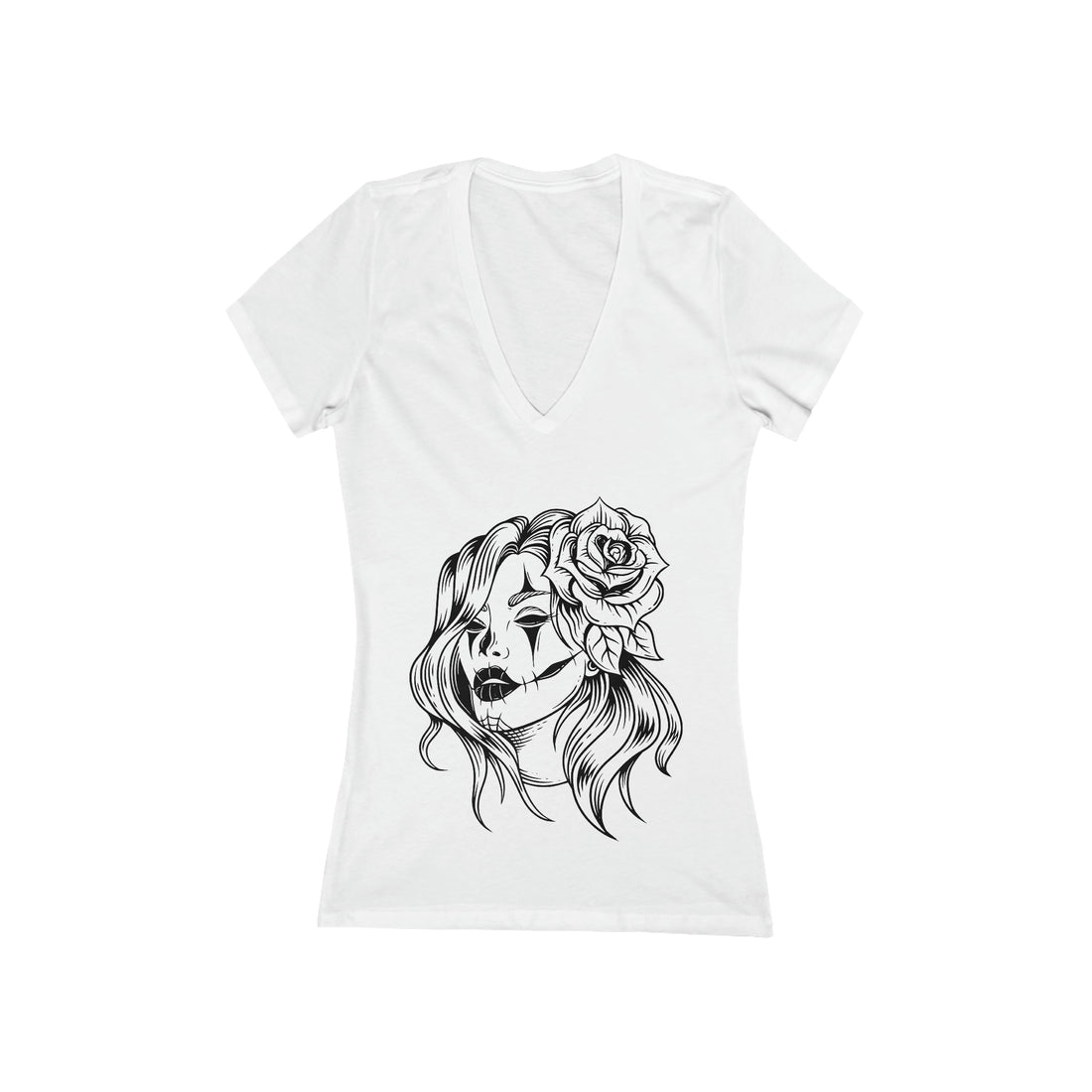 Women's Jersey Goth Girl V-Neck Tee