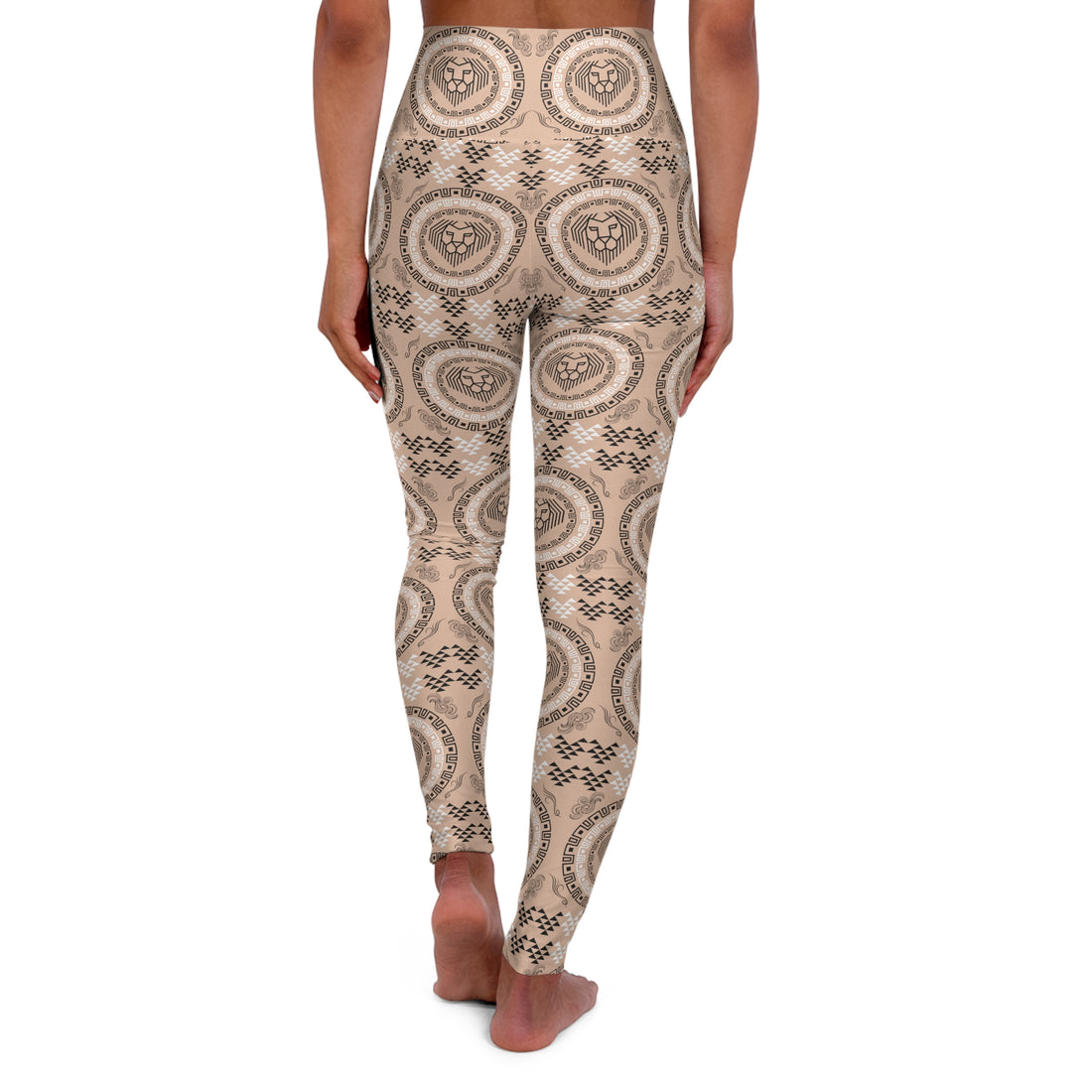 Nude Lion Head Yoga Leggings