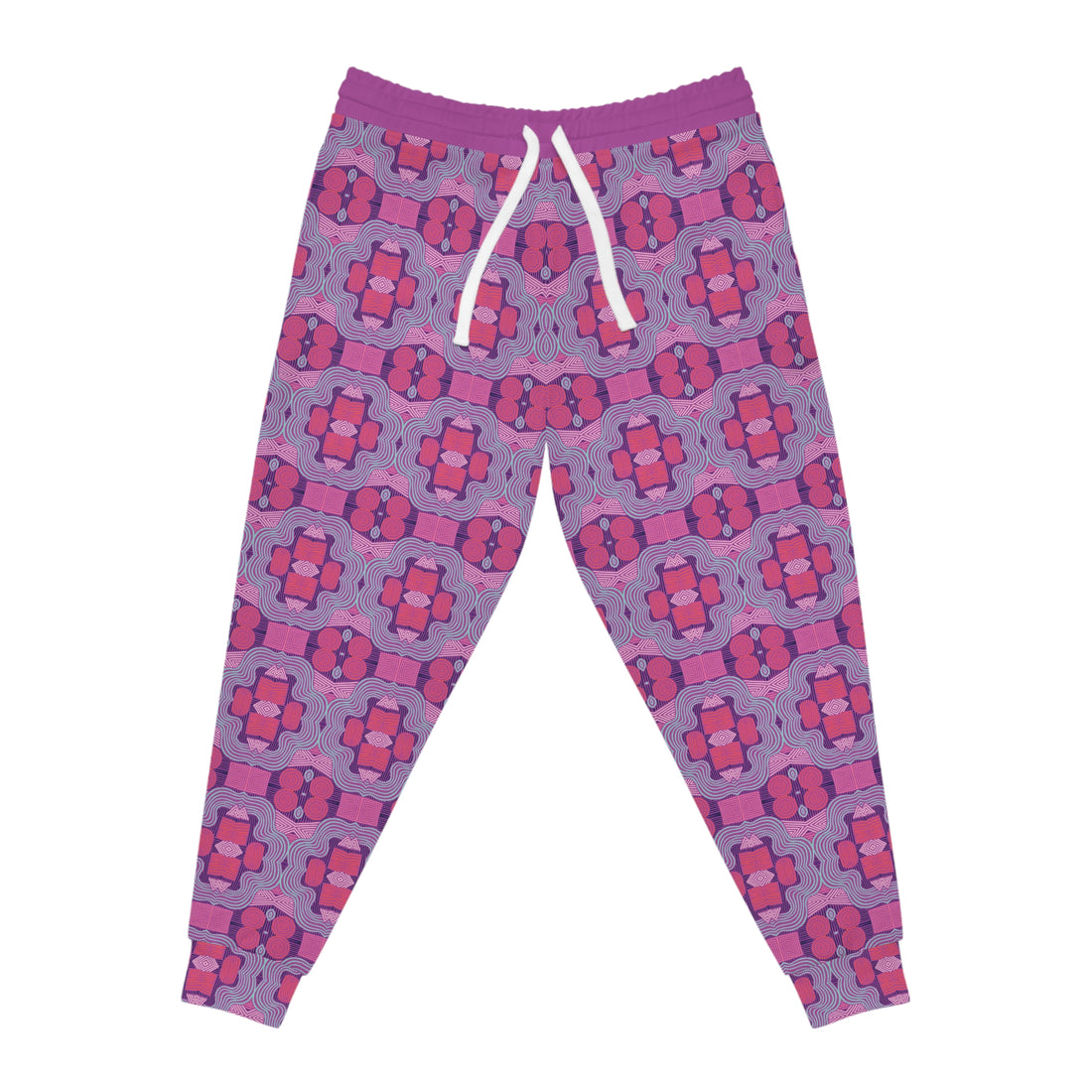 Lilac Bloom Geometric Print Unisex Joggers