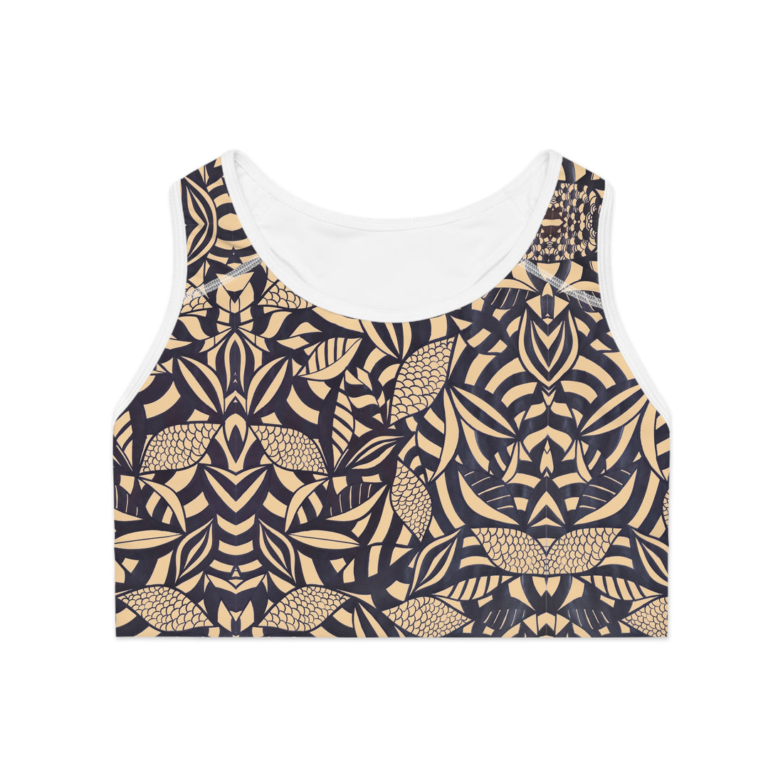 Sarcoline Tropical Minimalist Racerback (AOP) Sports Bra