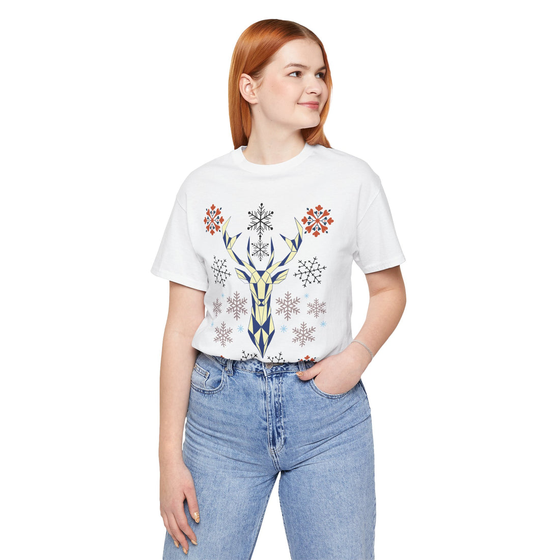 Stag Print Unisex Jersey Tee
