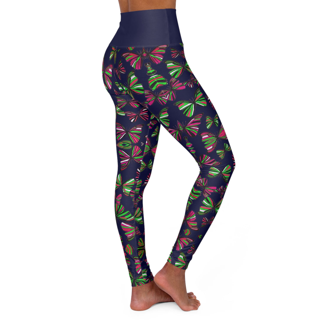 Ink Butterfly Kaleidoscope Yoga Leggings