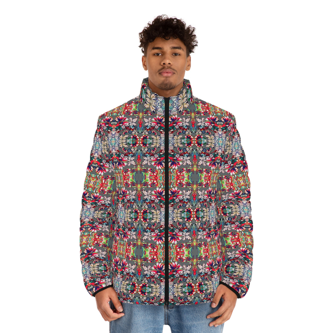 Ash Artsy Floral Pop Men's Puffer Jacket