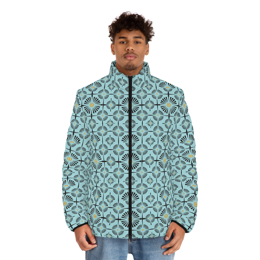 Icy Wheels & Spokes Men's Puffer Jacket